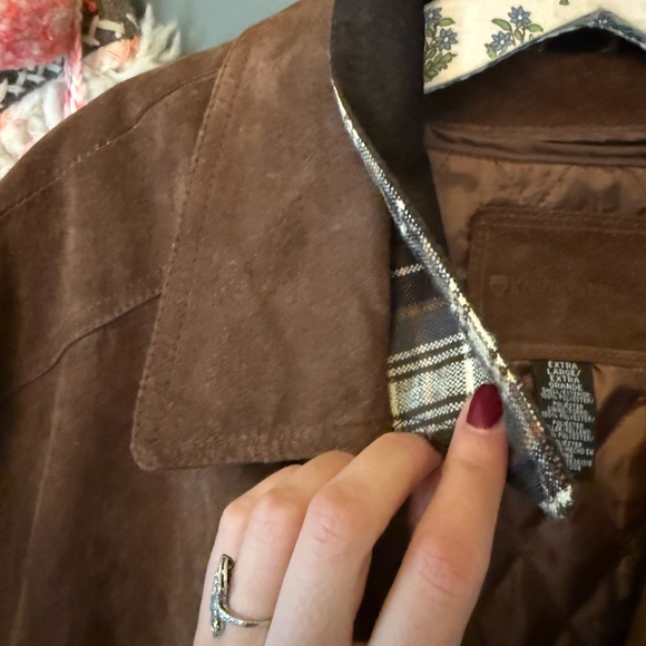 Knightsbridge Brown Suede Leather Vintage barn chore 
Coat jacket sz XL - Picture 8 of 10